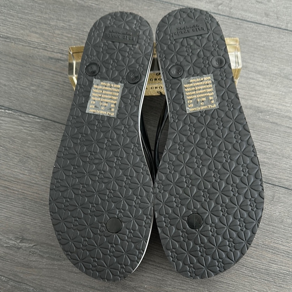 Kate Spade Zebra Print Sandals Black and White - Picture 5 of 7
